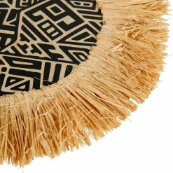 Toile, Cadre, Déco Murale|OSTARIA Lot de 3 décorations murales fibres naturelles (H32 cm) Nairobi Noir