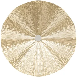 Toile, Cadre, Déco Murale|Atmosphera, cru017dateur d'intu017drieur Lot de 3 décos murales métal (D33,5 cm) Leslie Or