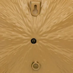 Toile, Cadre, Déco Murale|Atmosphera, cru017dateur d'intu017drieur Lot de 3 décos murales métal (D33,5 cm) Leslie Or