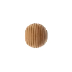 Tringle À Rideau, Barre Et Support|LUANCE Lot de 2 embouts tringle bois (D28 mm) Nils galaxie Vernis Beige