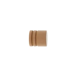 Tringle À Rideau, Barre Et Support|LUANCE Lot de 2 embouts tringle bois (D28 mm) Nils bouchon Vernis Beige