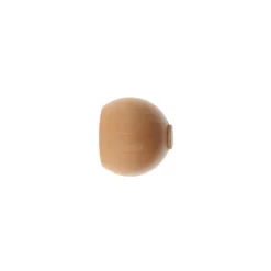 Tringle À Rideau, Barre Et Support|LUANCE Lot de 2 embouts tringle bois (D28 mm) Nils boule Vernis Beige