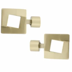 Tringle À Rideau, Barre Et Support|LUANCE Lot de 2 embouts tringle (D20 mm) Jim Upper east side Or