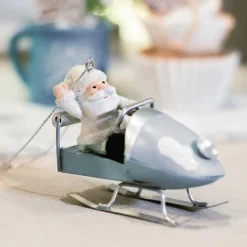 Décoration De Sapin|KAEMINGK Lot de 3 hélico à suspendre (H7 cm) Personnages Multicolore Blanc