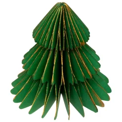 Déco De Table|JJA Lot de 2 minis Sapins décoratifs (H6 cm) Papier magnétique Vert