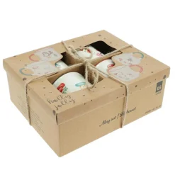 Vaisselle De Noël|KOOPMAN Lot de 4 Mugs de Noël Noël douceur Multicolore