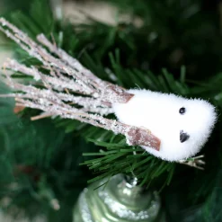 Décoration De Sapin|Feeric Lights & Christmas Lot de 3 oiseaux (H16 cm) Palermo sur pince Blanc