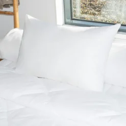 Couette, Oreiller, Traversin|EMINZA Lot de 2 oreillers rectangulaires (45 x 70 cm) Moelleux Anti-acariens Blanc