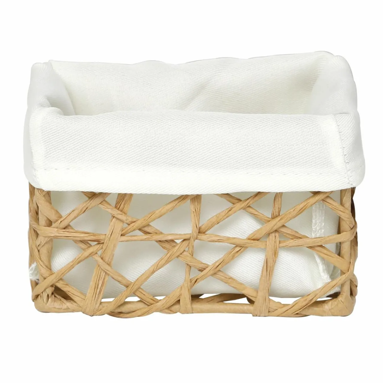 Accessoire Salle De Bain|TENDANCE Lot de 4 paniers (H14 cm) Coly Naturel