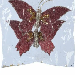 Décoration De Sapin|KAEMINGK Lot de 2 papillons (H6 cm) Leïla Violet