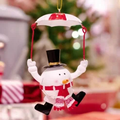 Décoration De Sapin|KAEMINGK Lot de 2 personnages à suspendre (H12 cm) Messieurs rigolos Rouge