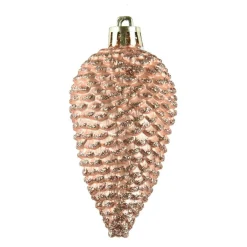 Décoration De Sapin|KAEMINGK Lot de 6 pommes de pin à suspendre (H8 cm) Alpine Pêche