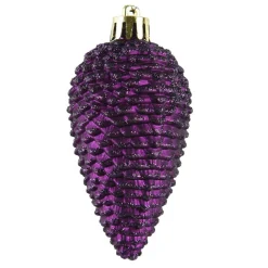 Décoration De Sapin|KAEMINGK Lot de 6 pommes de pin à suspendre (H8 cm) Alpine Figue