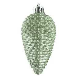 Décoration De Sapin|KAEMINGK Lot de 6 pommes de pin à suspendre (H8 cm) Alpine Vert matcha