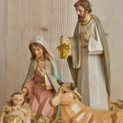 Personnages De Crèche|KAEMINGK Lot de 8 santons (Hauteur 20 cm) de Gioia Beige