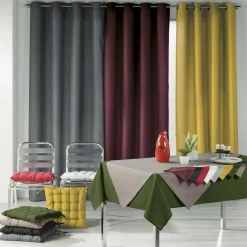 Serviette De Table|DOUCEUR D'INTERIEUR Lot de 3 serviettes (40 x 40 cm) Essentiel miel Jaune