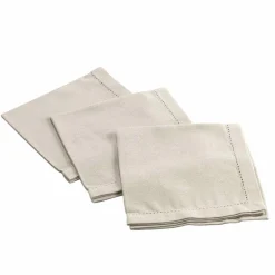 Serviette De Table|DOUCEUR D'INTERIEUR Lot de 3 serviettes (40 x 40 cm) Charline s Beige