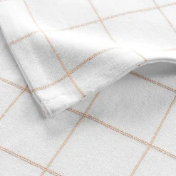Serviette De Table|douceur d'intu017drieur Lot de 3 serviettes coton (40 x 40 cm) Axel Blanc