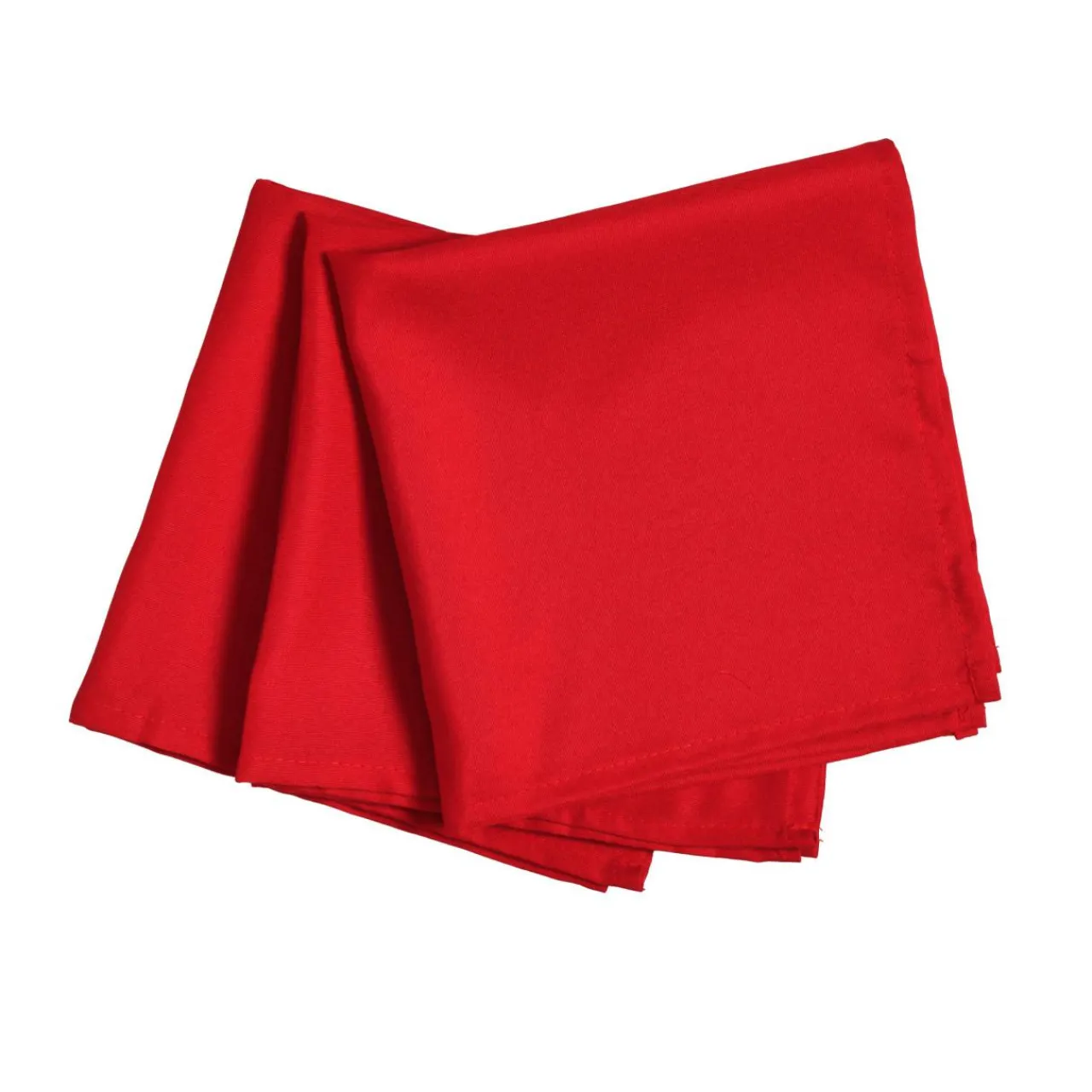 Serviette De Table|EMINZA Lot de 3 serviettes de table polyester (40 x 40 cm) Elise s Rouge