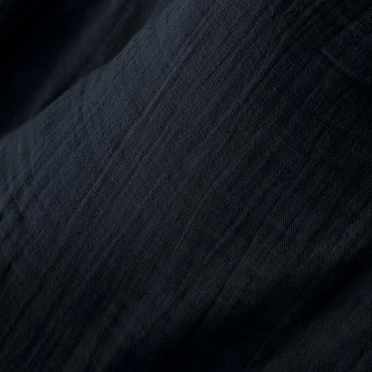 Serviette De Table|EMINZA Lot de 3 serviettes gaze de coton (40 x 40 cm) Gaïa Bleu nuit