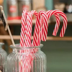 Décoration De Sapin|KAEMINGK Lot de 6 sucres d'orge à suspendre (H13 cm) Batonnets Rouge