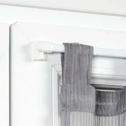 Tringle Voilage Et Support|LUANCE Lot de 4 supports adhésifs Blanc