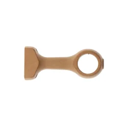 Tringle Plafond|Tringle À Rideau, Barre Et Support|LUANCE Lot de 2 supports tringle fixe bois (L115 / D28 mm) Nils Vernis Beige