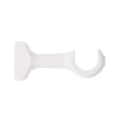 Tringle À Rideau, Barre Et Support|LUANCE Lot de 2 supports tringle ouverts bois (L115 / D28 mm) Nils Blanc