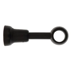 Tringle Plafond|Tringle À Rideau, Barre Et Support|LUANCE Lot de 2 supports tringle extensible bois (L140 - 160 cm/ D28 mm) Nils mat Noir