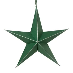 Déco Et Objet De Noël|Décoration De Sapin|KAEMINGK Lot de 4 suspensions en papier (D15 cm) Astre de Papier Vert romarin