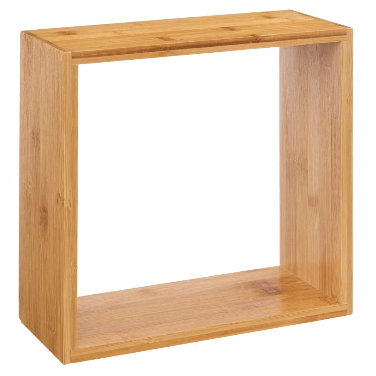 Étagère Murale|ATMOSPHERA Lot de 3 étagères bambou (H15-20-25 cm) Cube Fixy Naturel Bois