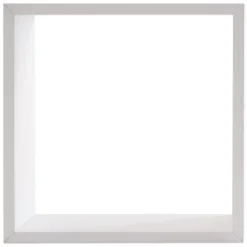 Étagère Murale|ATMOSPHERA Lot de 3 étagères bois (H15-20-25 cm) Cube Blanc