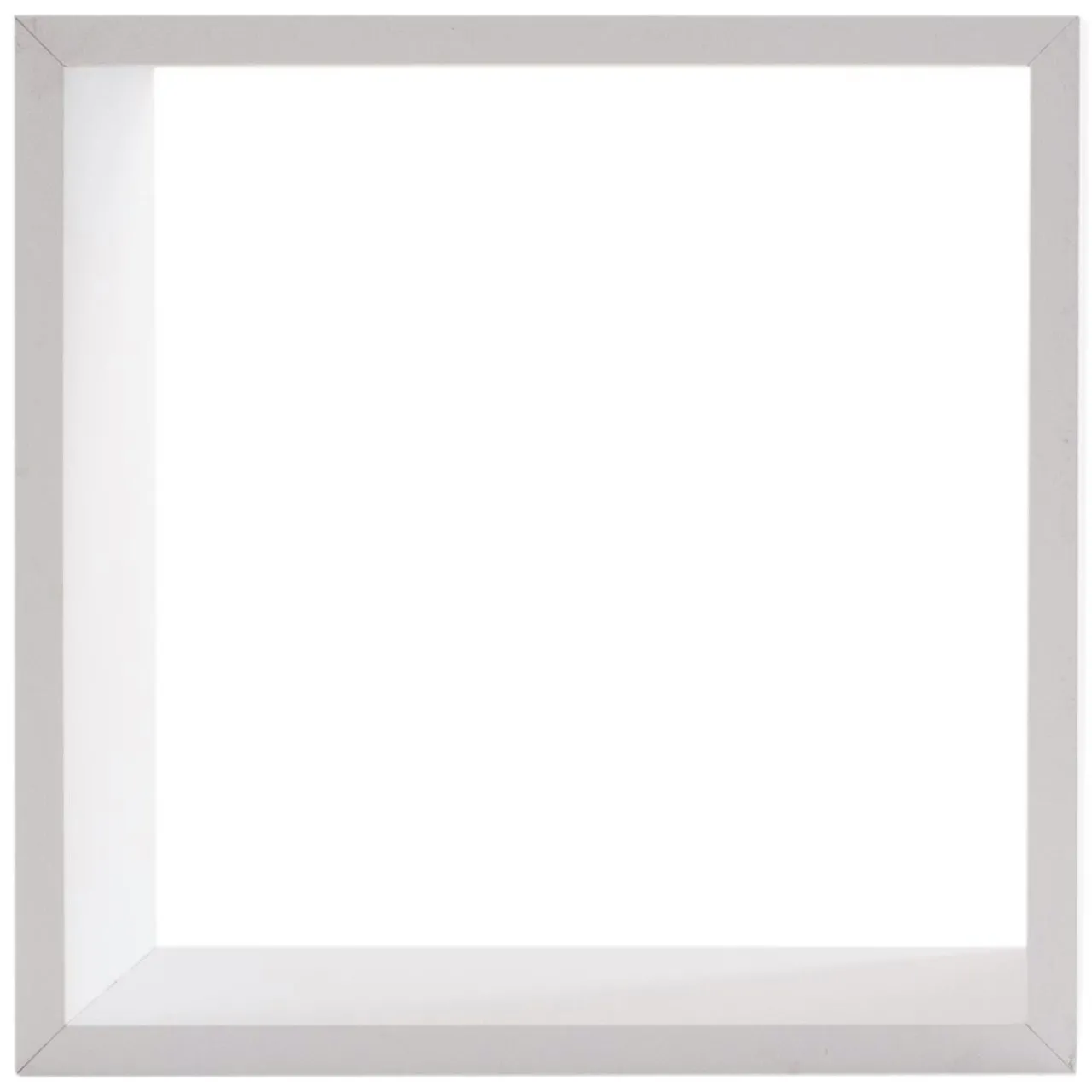 Étagère Murale|ATMOSPHERA Lot de 3 étagères bois (H15-20-25 cm) Cube Blanc