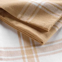 Accessoire Cuisine|DOUCEUR D'INTERIEUR Lot de 2 torchons coton recyclé Cuisiline Beige