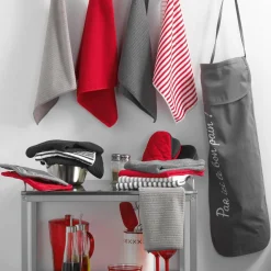 Accessoire Cuisine|DOUCEUR D'INTERIEUR Lot de 3 torchons Cuistot Noir