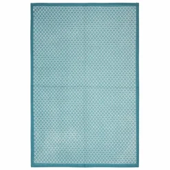 Accessoire Cuisine|ATMOSPHERA Lot de 3 torchons Geom Bleu canard