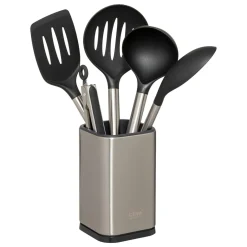 Ustensile Cuisine|5 Five Simply Smart Lot de 5 ustensiles de cuisine avec pot InoxSet Gris
