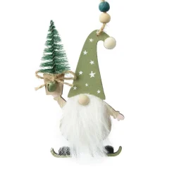 Décoration De Sapin|KAEMINGK Lutin de Noël à suspendre (H11 cm) Mon sapin Vert