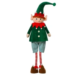 Père Noël, Animaux Et Personnage|KAEMINGK Lutin de Noël debout (H60 cm) Elfe Malo Vert Multicolore