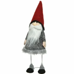 Père Noël, Animaux Et Personnage|KAEMINGK Lutin de Noël (H61 cm) Lucius très sérieux Gris