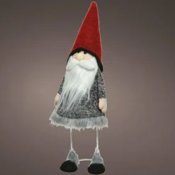 Père Noël, Animaux Et Personnage|KAEMINGK Lutin de Noël (H61 cm) Lucius très sérieux Gris