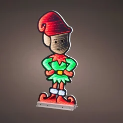 Père Noël, Animaux Et Personnage|Déco Et Objet Lumineux|KAEMINGK Lutin de Noël lumineux 294 LED (H60 cm) Infinity Multicolore