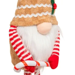 Père Noël, Animaux Et Personnage|JJA Lutin debout (H50 cm) Gourmand Pain d'épices Marron clair