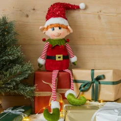 Père Noël, Animaux Et Personnage|CHRISTMAS DREAM Lutin farceur à asseoir (H57 cm) Pipo en Père Noël Multicolore