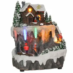 Village De Noël Lumineux|KAEMINGK Maison de village illuminée à piles chalet d'alpage Multicolore