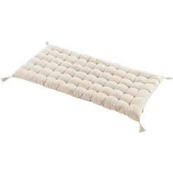 Coussin De Sol|EMINZA Matelas de sol coton (120 x 60 cm) Pixel Beige