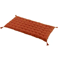 Coussin De Sol|EMINZA Matelas de sol coton (120 x 60 cm) Pixel Terracotta