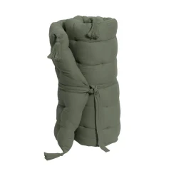 Coussin De Sol|EMINZA Matelas de sol gaze de coton (60 x 120 cm) Gaïa Vert romarin