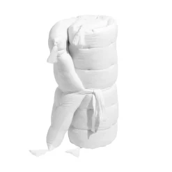 Coussin De Sol|EMINZA Matelas de sol gaze de coton (60 x 120 cm) Gaïa chantilly Blanc