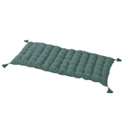 Coussin De Sol|EMINZA Matelas de sol gaze de coton (60 x 120 cm) Gaïa Bleu canard